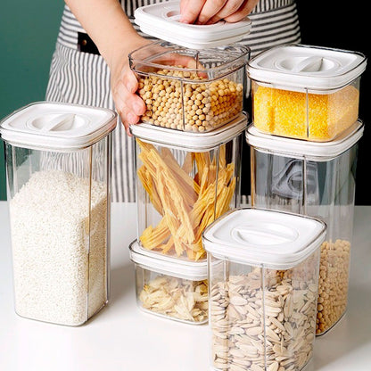 Pote Hermético Plástico 800ml Square Mai Home Organizador Alimentos