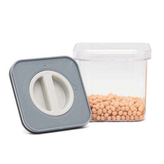 Pote Hermético Plástico 600ml Square Mai Home – Vedação Alta e Empilhável