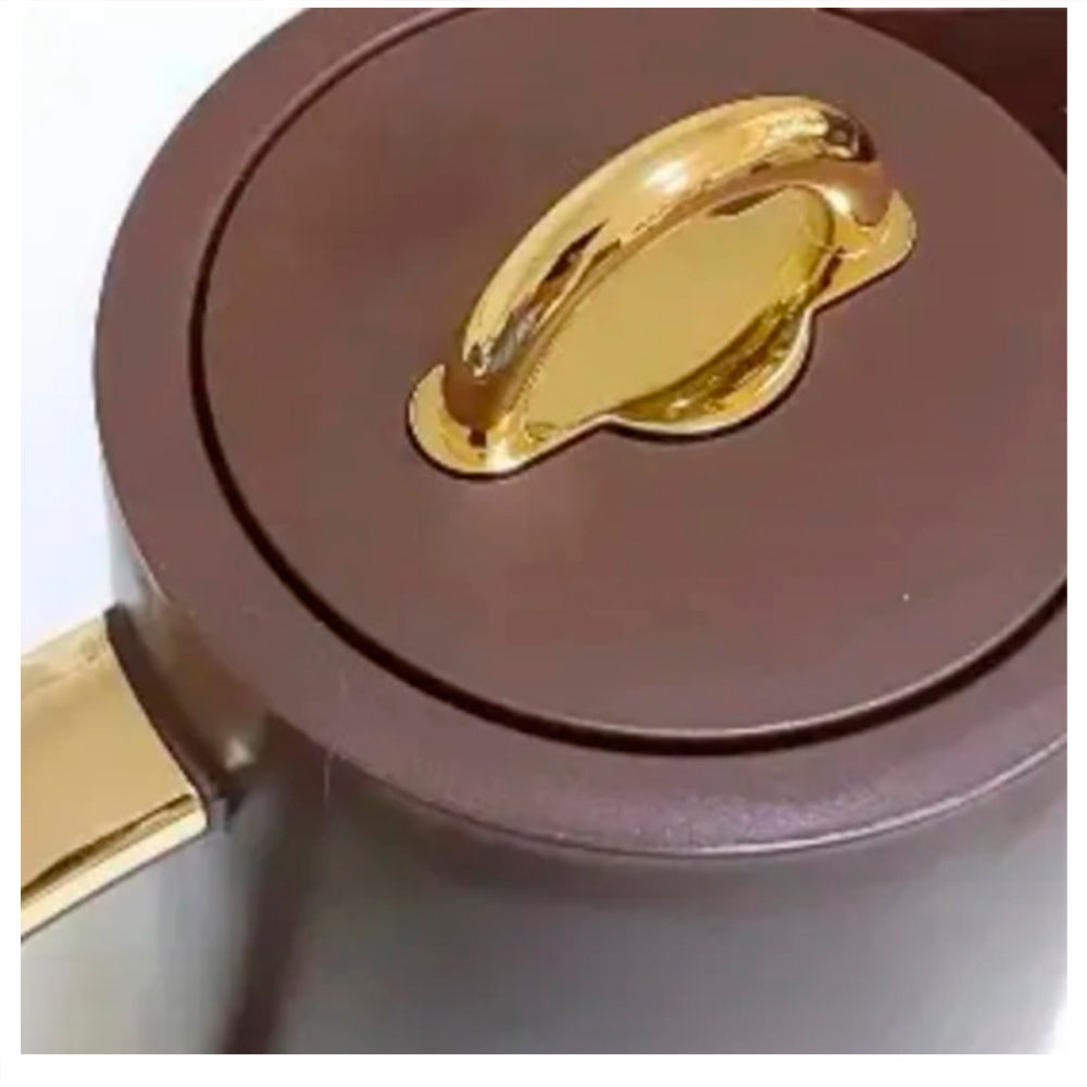 Garrafa Térmica Samira 1L Marrom - Conserva Bebidas Quentes e Frias