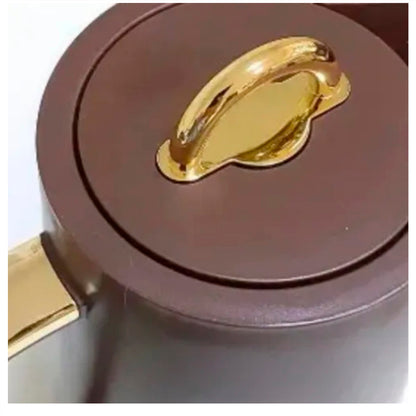 Garrafa Térmica Samira 1L Marrom - Conserva Bebidas Quentes e Frias