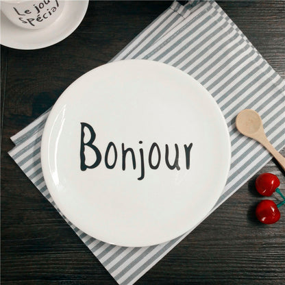 Prato Sobremesa Cerâmica Tea Bonjour 20cm Mai Home Elegante