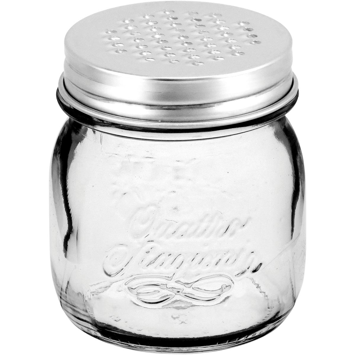 Queijeira Bormioli Rocco Qstagioni Vidro Transparente 250ml Inox 9x9cm