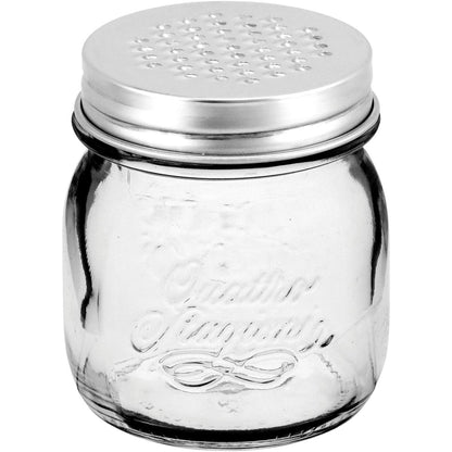 Queijeira Bormioli Rocco Qstagioni Vidro Transparente 250ml Inox 9x9cm