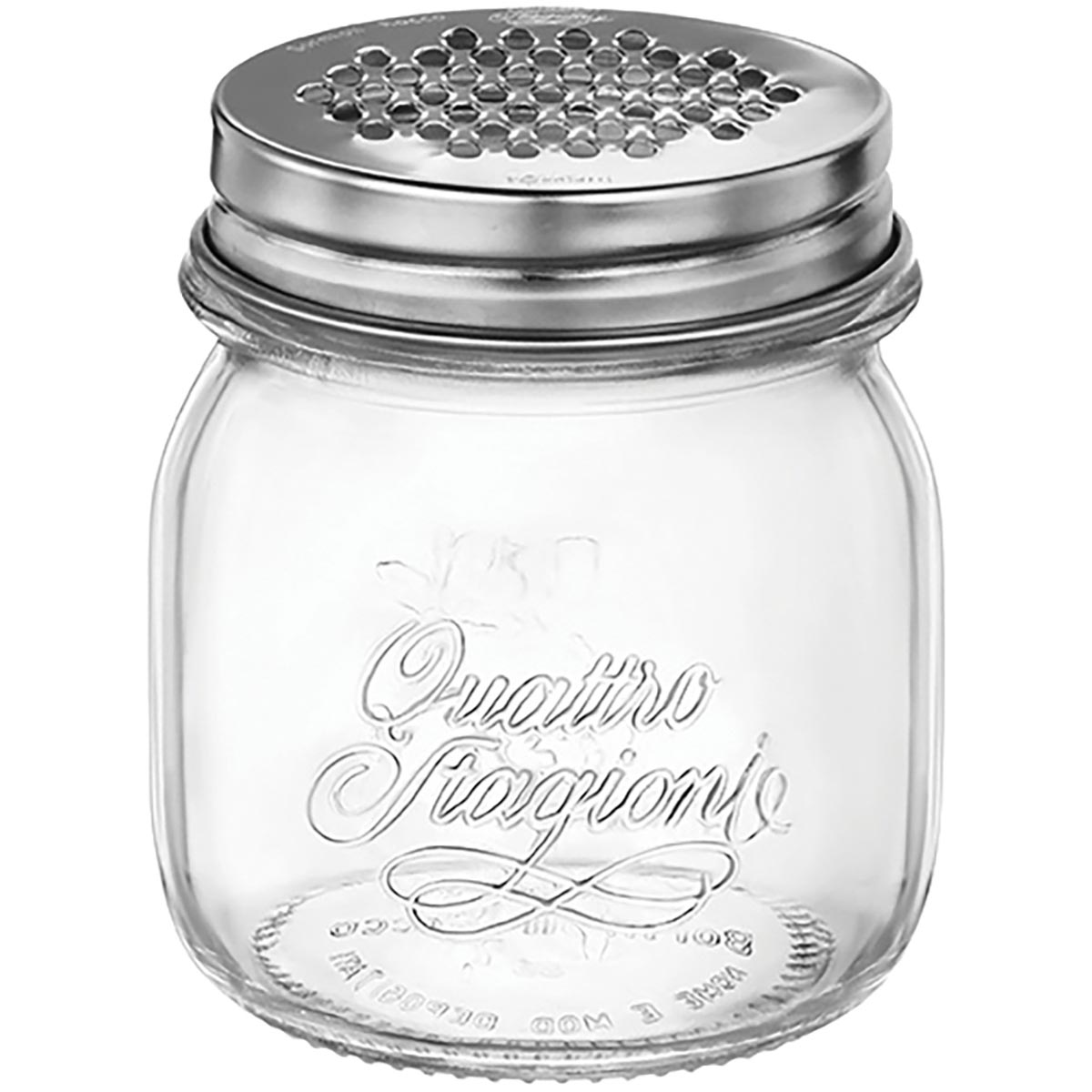 Queijeira Bormioli Rocco Qstagioni Vidro Transparente 250ml Inox 9x9cm