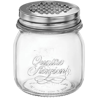 Queijeira Bormioli Rocco Qstagioni Vidro Transparente 250ml Inox 9x9cm
