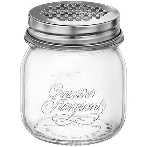 Queijeira Bormioli Rocco Qstagioni Vidro Transparente 250ml Inox 9x9cm