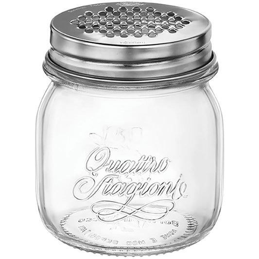 Queijeira Bormioli Rocco Qstagioni Vidro Transparente 250ml Inox 9x9cm