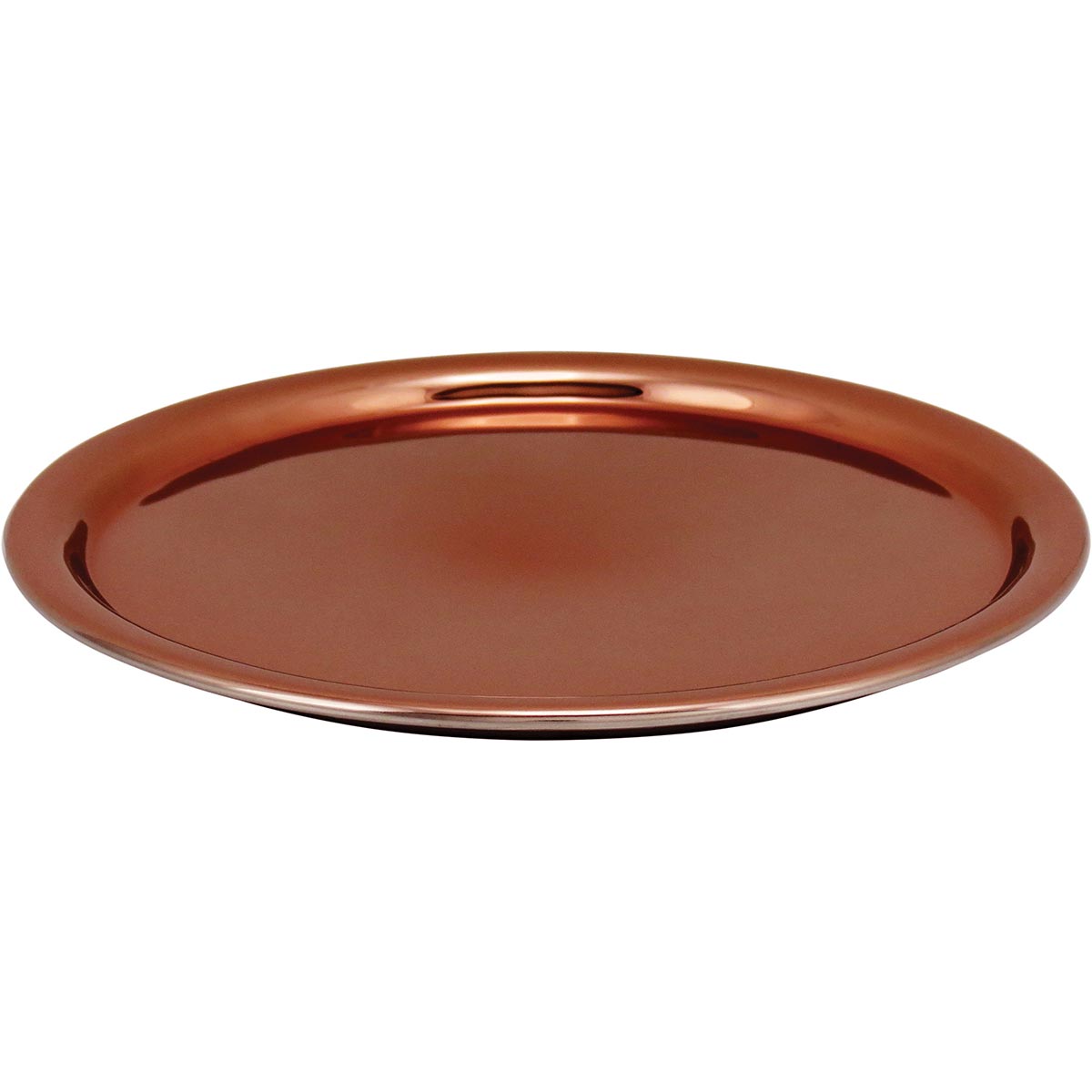 Bandeja de Vidro Melzi Cobre 26x26cm - Acessório Sofisticado para Servir