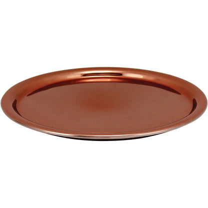 Bandeja de Vidro Melzi Cobre 26x26cm - Acessório Sofisticado para Servir