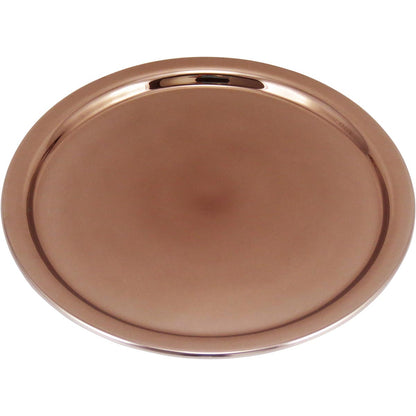 Bandeja de Vidro Melzi Cobre 26x26cm - Acessório Sofisticado para Servir