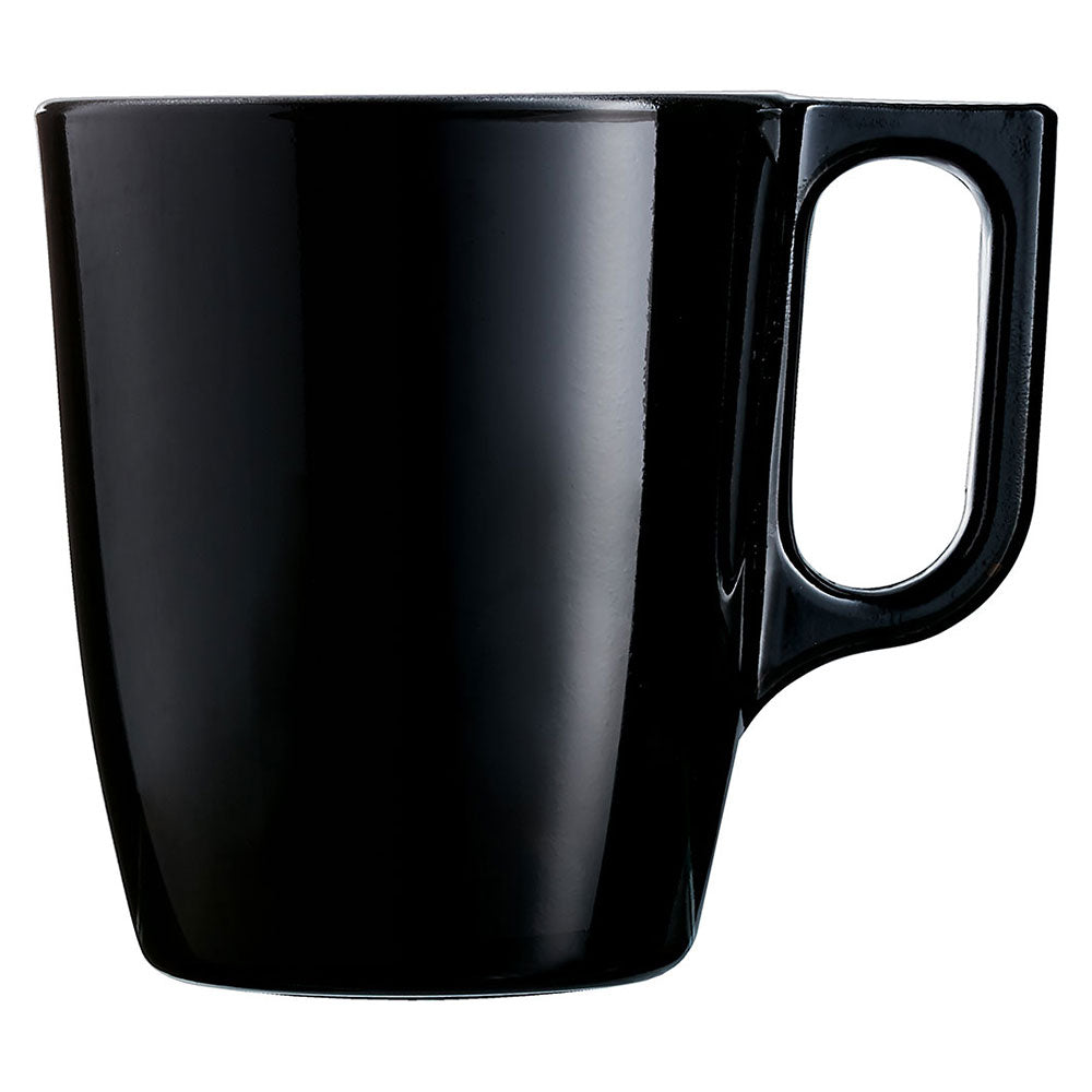 Caneca Luminarc Flashy Vidro Temperado 250ml Preto 9x8x8cm