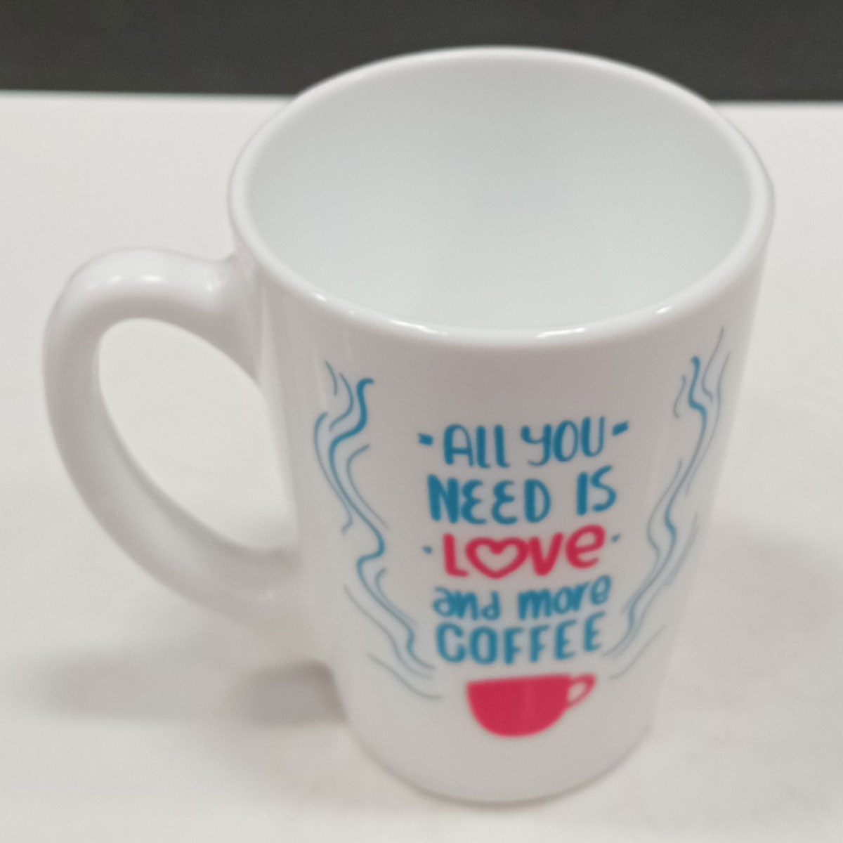 Caneca Luminarc New Morning 320ml Vidro Temperado Branco 11x8cm