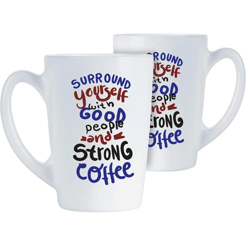 Caneca Luminarc New Morning Vidro Temperado 320ml Branca 11x11cm