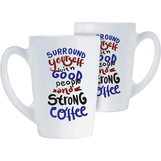 Caneca Luminarc New Morning Vidro Temperado 320ml Branca 11x11cm