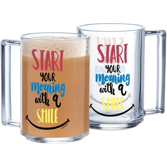 Caneca Luminarc A La Bonne Vidro Temperado 320ml Transparente