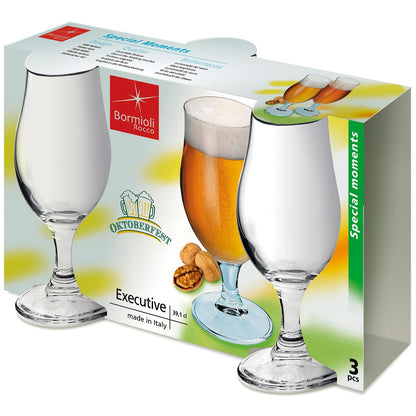 Conjunto 3 Taças de Cerveja Bormioli Rocco Executive Vidro 390ml Transparente