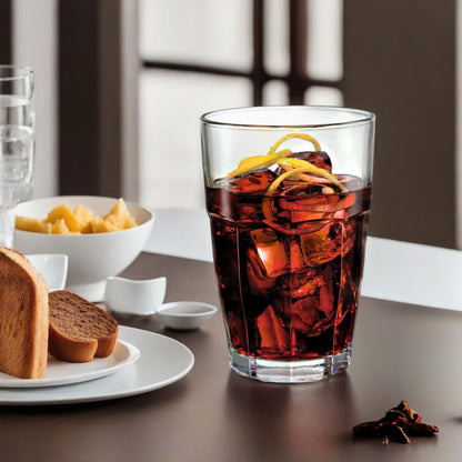 Copo Long Drink Bormioli Rocco Rock Bar Vidro Temperado 370ml Transparente