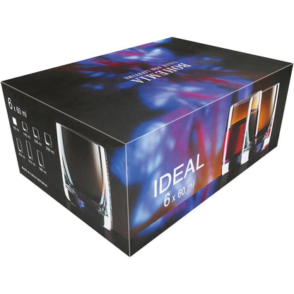 Copo Licor Bohemia Ideal Cristal 60ml 6 peças Transparente 5x5x5cm
