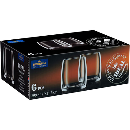 Copo de Uísque Bohemia Ideal Cristal Transparente 290ml 9cm