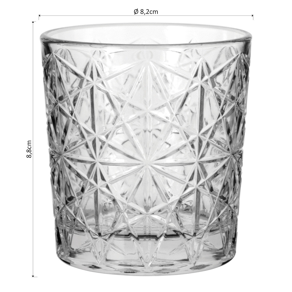 Conjunto 6 Copos Água Bormioli Rocco Lounge Vidro 275ml Transparente