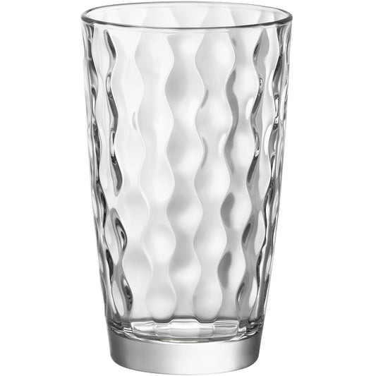 Copo Long Drink Bormioli Rocco Silk 470ml Vidro Transparente 6 Peças