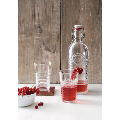 Garrafa de Vidro Bormioli Rocco Officina 1825 1,2L Transparente com Tampa