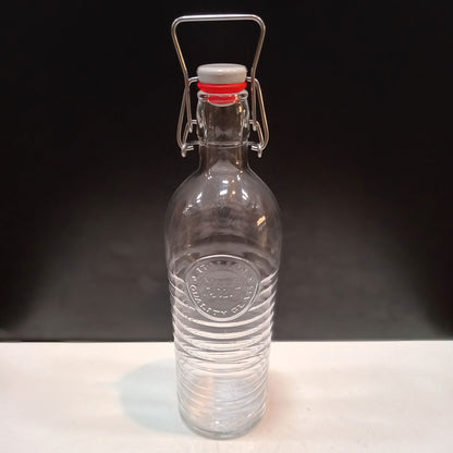Garrafa de Vidro Bormioli Rocco Officina 1825 1,2L Transparente com Tampa