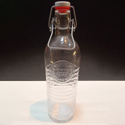 Garrafa de Vidro Bormioli Rocco Officina 1825 1,2L Transparente com Tampa