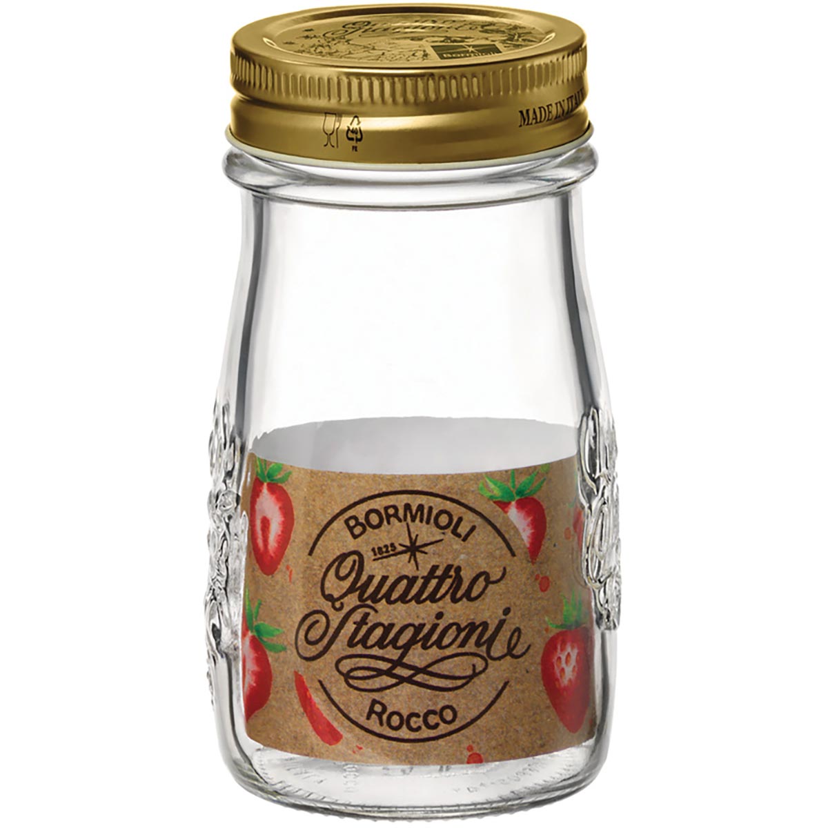 Garrafa de Vidro Bormioli Rocco Qstagioni 200ml Tampa Metal Transparente