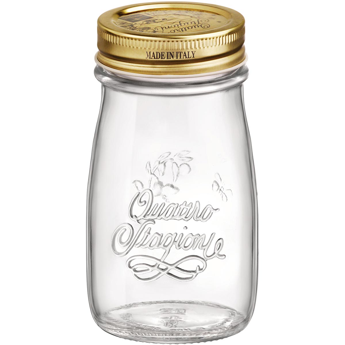 Garrafa de Vidro Bormioli Rocco Qstagioni 200ml Tampa Metal Transparente