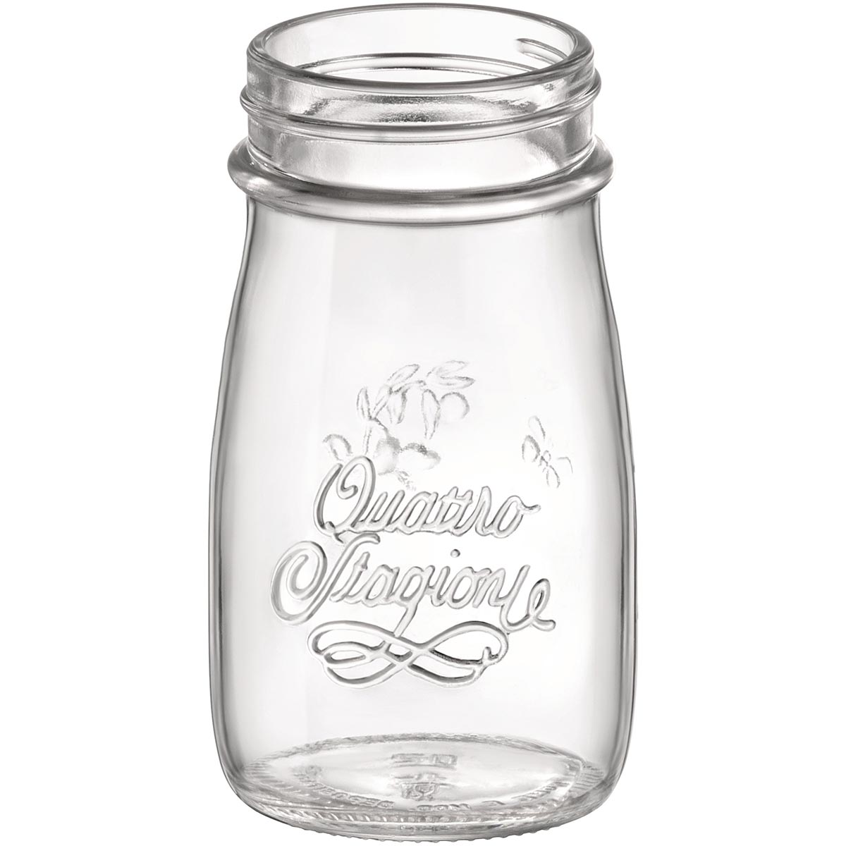Garrafa de Vidro Bormioli Rocco Qstagioni 200ml Tampa Metal Transparente