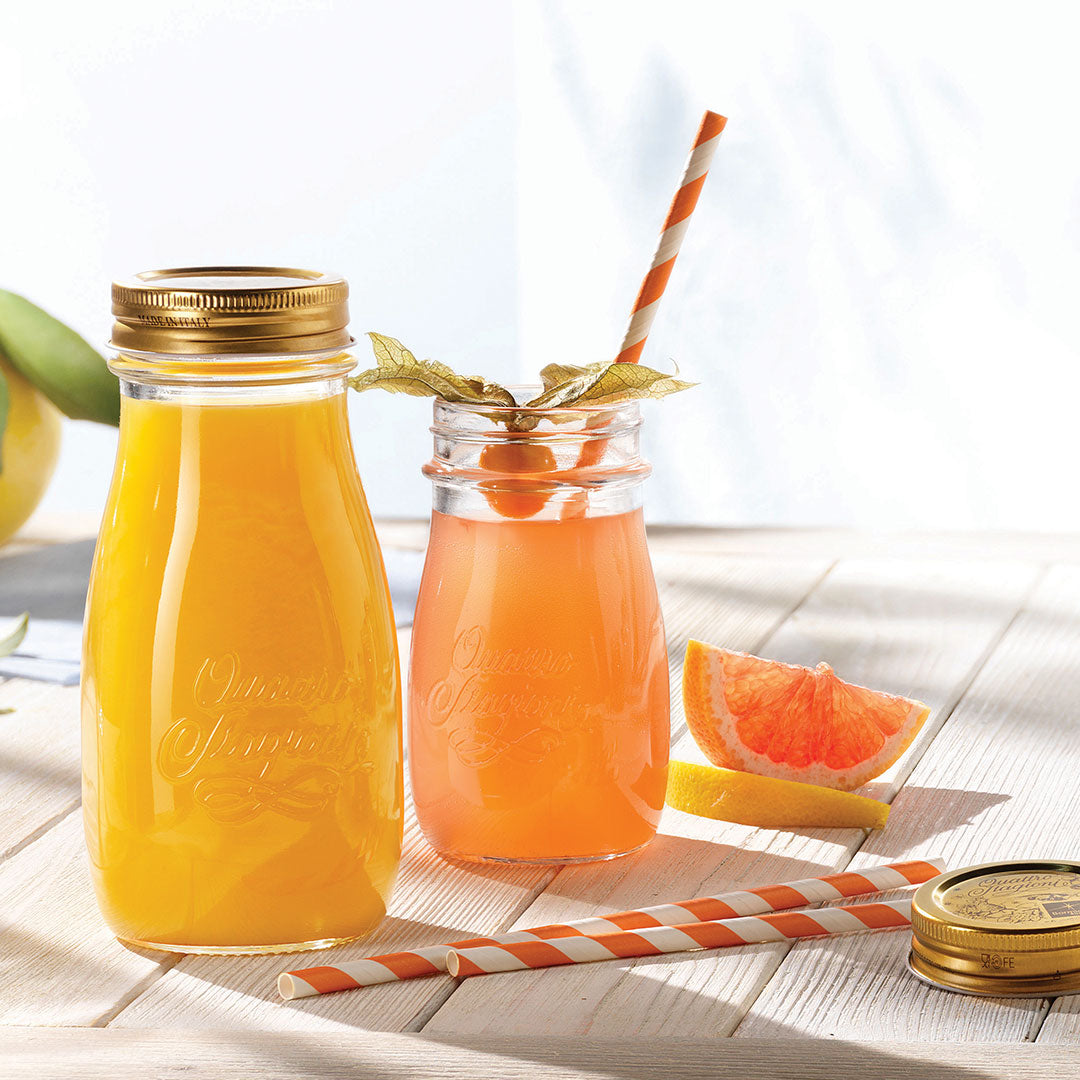 Garrafa de Vidro Bormioli Rocco Qstagioni 200ml Tampa Metal Transparente