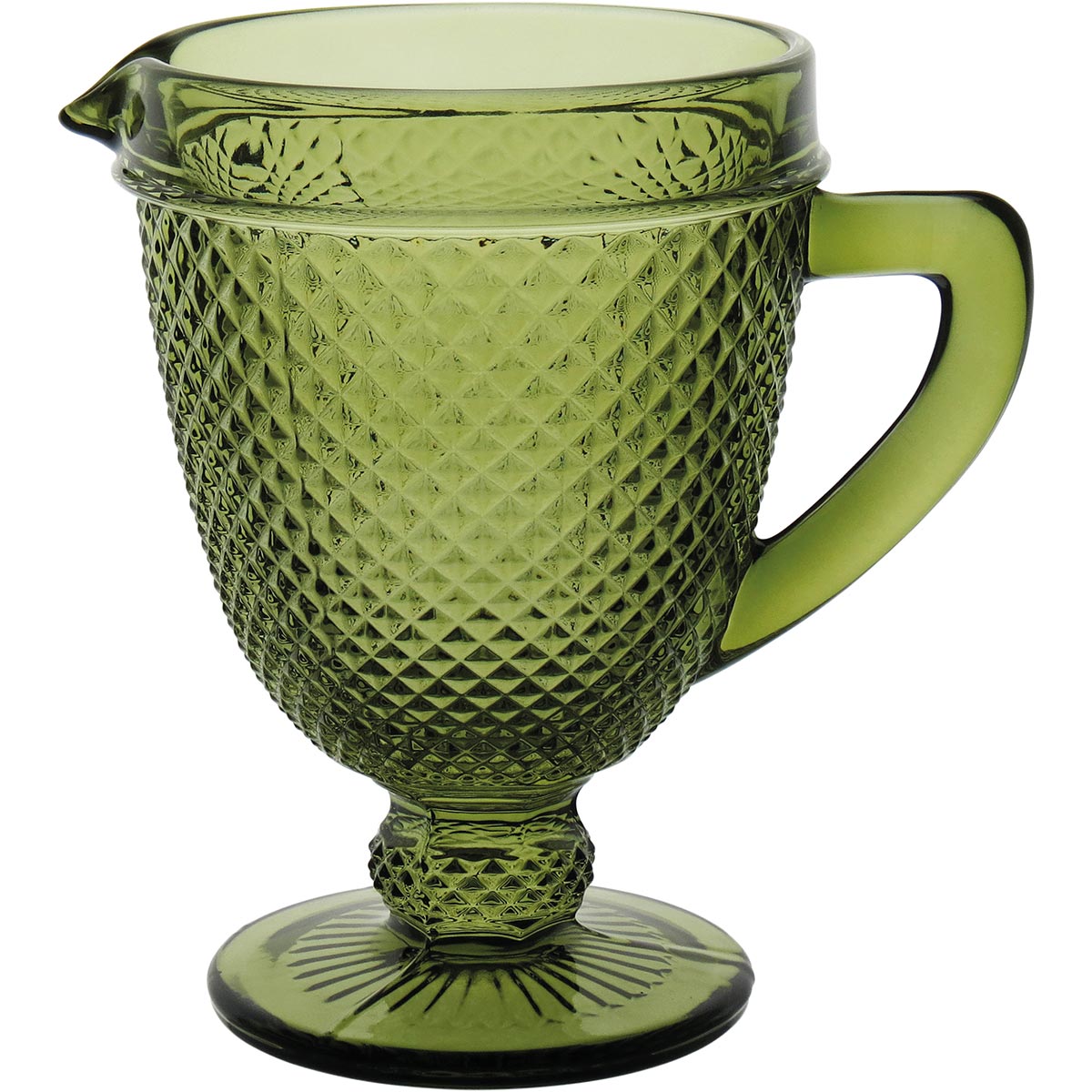 Jarra de Vidro Verde Imperial 1L 20x20x15cm Antiderrame