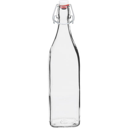 Garrafa de Vidro Bormioli Rocco Swing 1L Transparente com Tampa