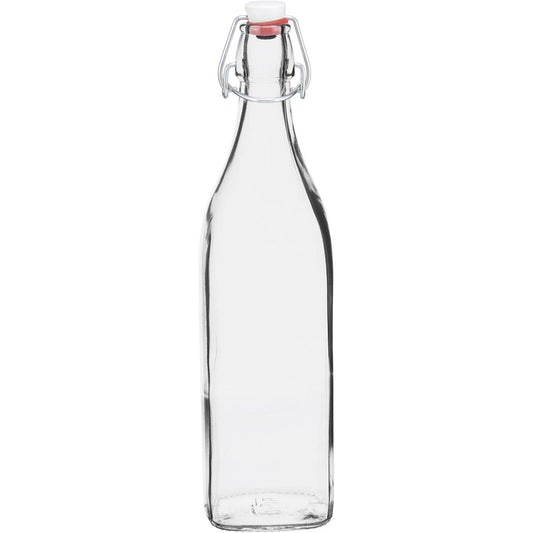Garrafa de Vidro Bormioli Rocco Swing 1L Transparente com Tampa