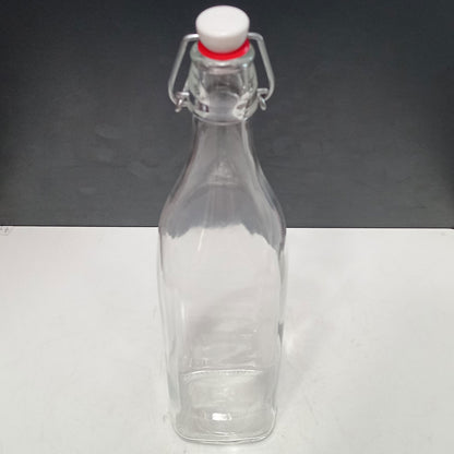 Garrafa de Vidro Bormioli Rocco Swing 1L Transparente com Tampa