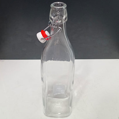 Garrafa de Vidro Bormioli Rocco Swing 1L Transparente com Tampa