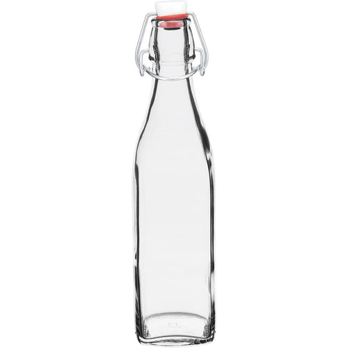 Garrafa de Vidro Bormioli Rocco Swing 500ml Transparente com Tampa