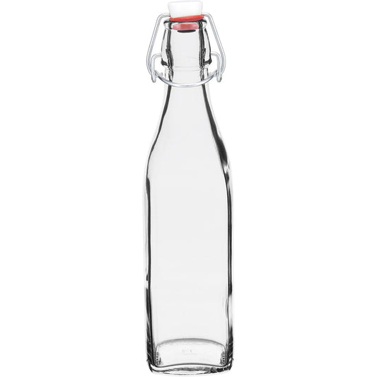 Garrafa de Vidro Bormioli Rocco Swing 500ml Transparente com Tampa