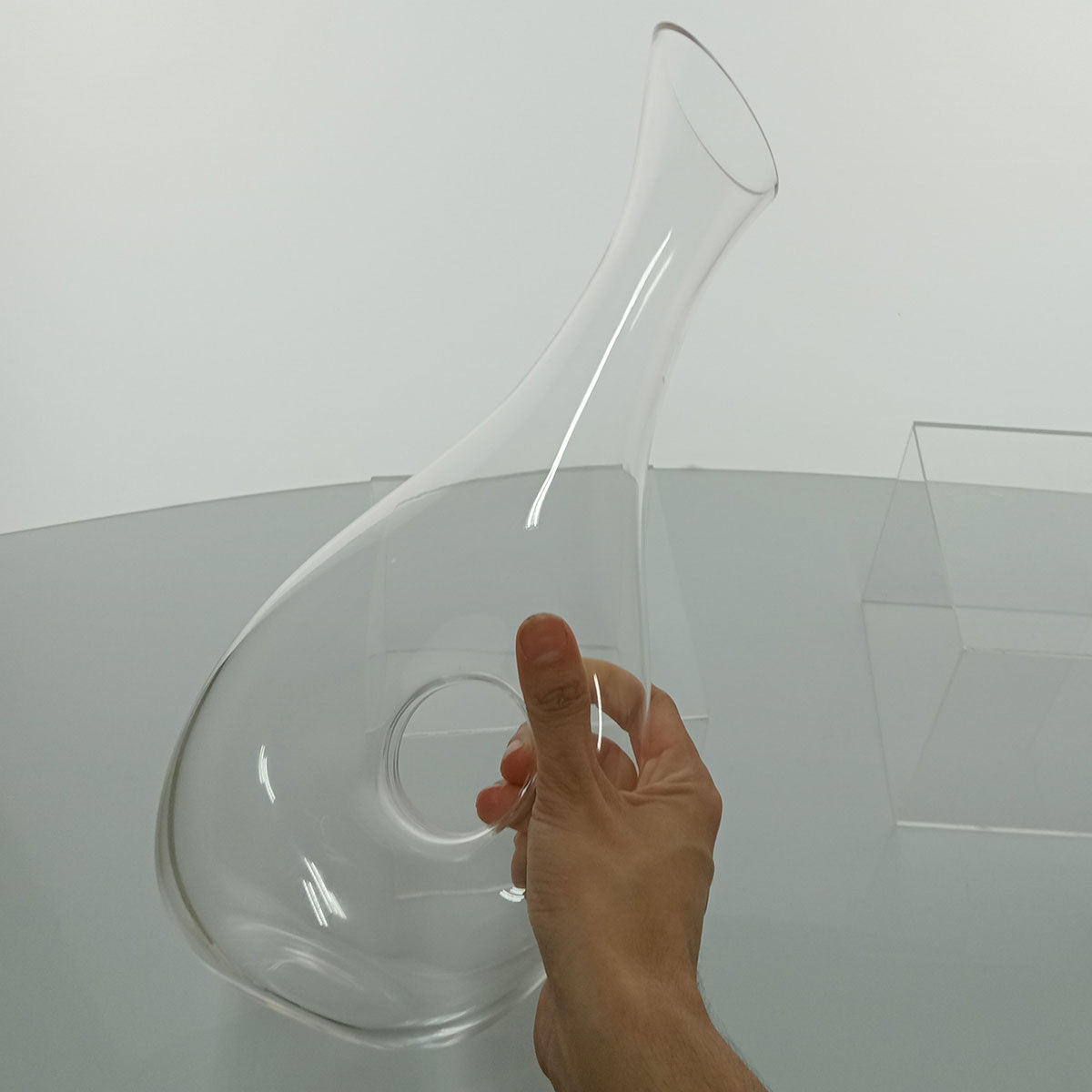 Jarra de Vidro Transparente 1,2L Wagon 37x15cm com Bico Antiderrame