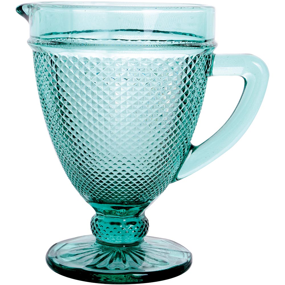 Jarra de Vidro Azul 1L Imperial com Bico Antiderrame 20x20cm