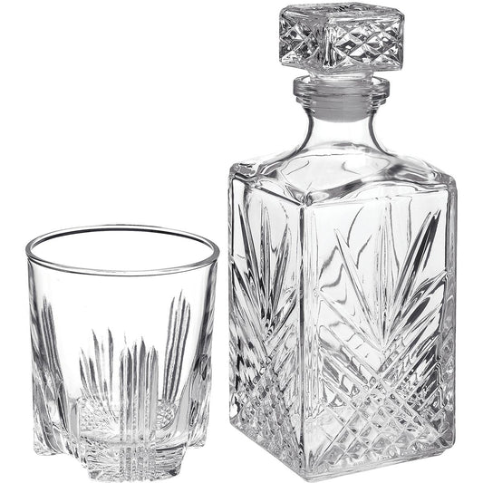 Conjunto Garrafa e Copos de Uísque Bormioli Rocco Selecta Vidro 1L Transparente