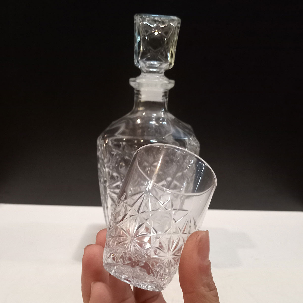 Conjunto Garrafa e Copos Bormioli Rocco Dedalo Vidro 780ml Transparente