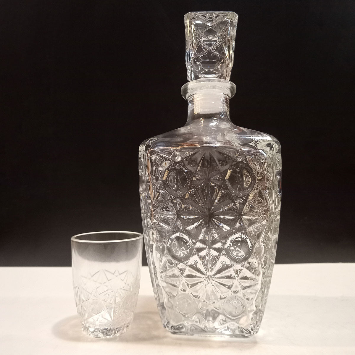 Conjunto Garrafa e Copos Bormioli Rocco Dedalo Vidro 780ml Transparente