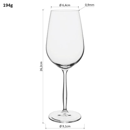 Conjunto 6 Taças Água Bohemia Cindy Cristal 550ml Transparente