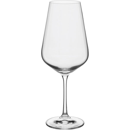 Conjunto de Taças de Água Bohemia Sandra 6 Peças Cristal 550ml Transparente