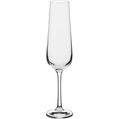 Conjunto 6 Taças de Champanhe Bohemia Sandra Cristal 200ml Transparente