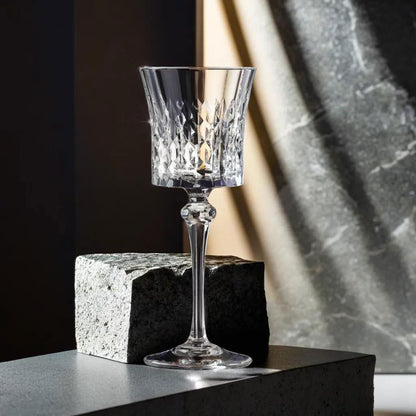 Conjunto 6 Taças de Vinho Cristal Lady Diamond 190ml Transparente