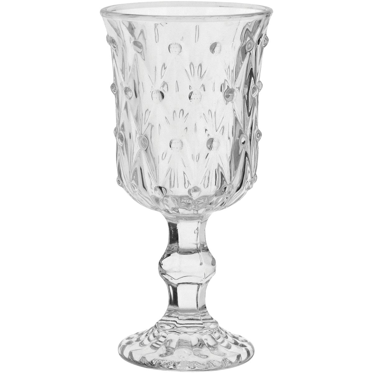 Conjunto 6 Taças de Água Vidro 200ml Transparente 16x8cm Elegante