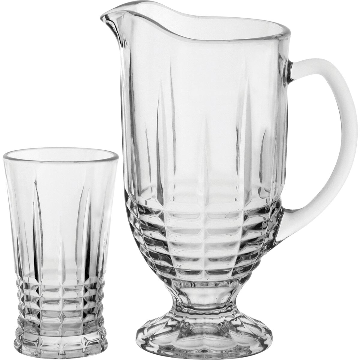 Jogo de Jarra e Copos Metter Cristal Eco 1L Transparente 7 Peças